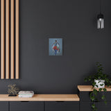 Afro Tribal Warrior Woman Wall Art, Powerful African Female Strength Canvas Print, Afrocentric Decor for Home & Office