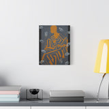 Soul Maze, Abstract African Silhouette Wall Art with Tribal Geometric Patterns
