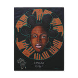 UMOJA (Unity) African Woman & Hands Wall Art, Afrocentric Canvas with Map of Africa, Cultural Home Decor