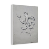 Minimalist Line Art Wall Decor, Abstract Mother and Child wall art, Modern One-Line Drawing on Canvas