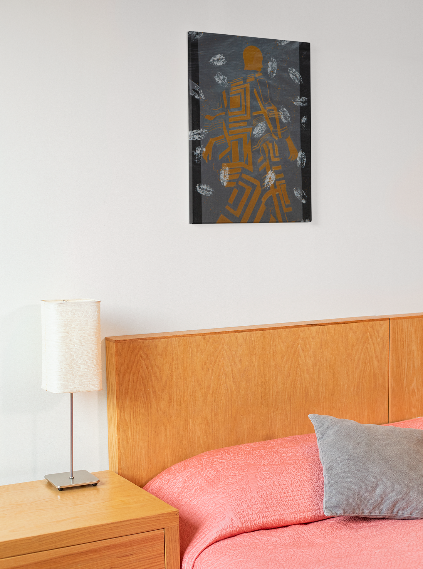 Afrocentric Abstract Wall Art, Modern African Inspired Canvas Prints, Bold Home & Office Décor